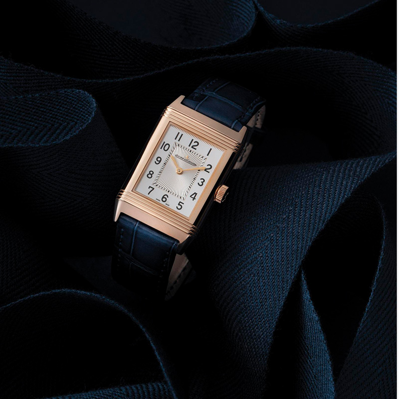 REVERSO flip watch rose gold mechanical Swiss ladies watch