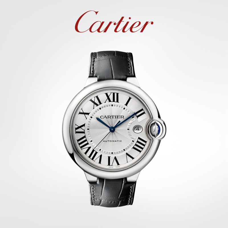 Blue Balloon Series Mechanical Watch Stainless Steel Leather Strap Watch