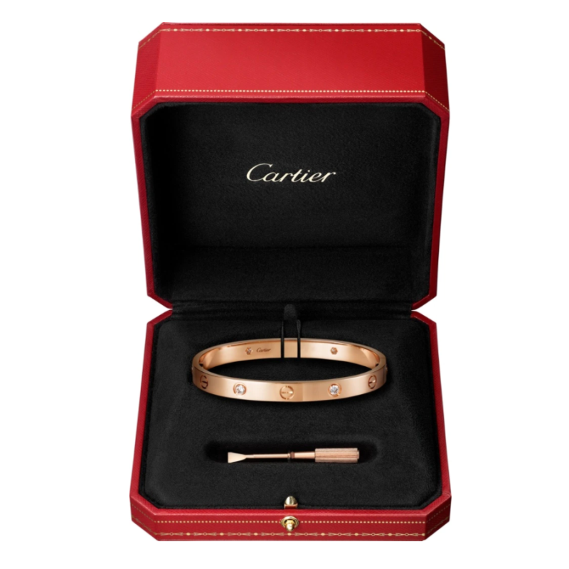 CLASSIC LOVE SERIES BRACELET 4 DIAMONDS