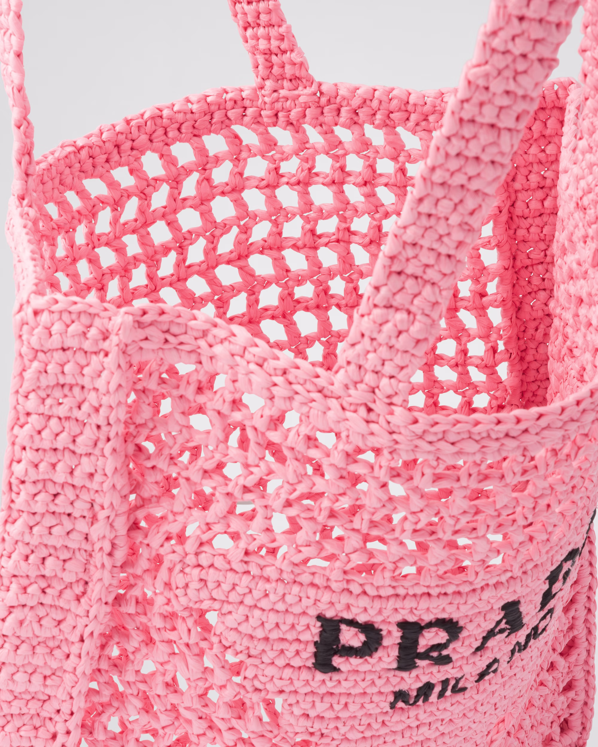 Prada raffia tote bag