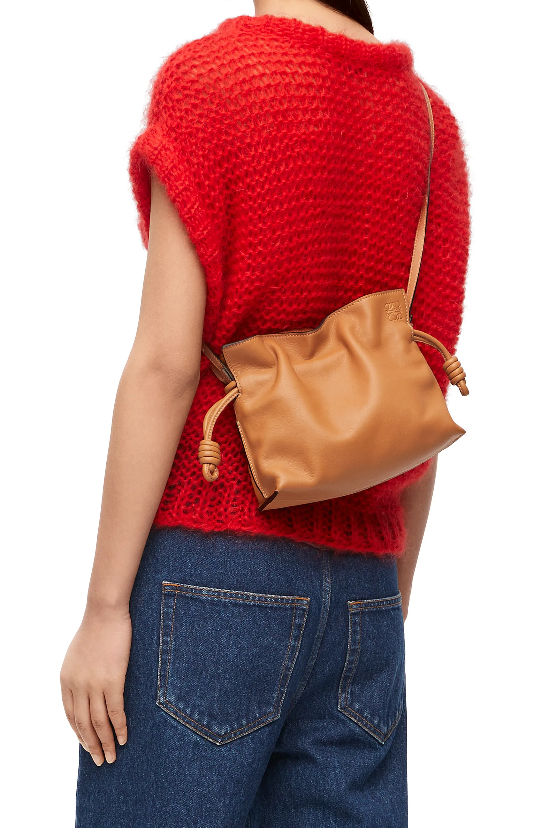 Loewe nappa calfskin Flamenco clutch