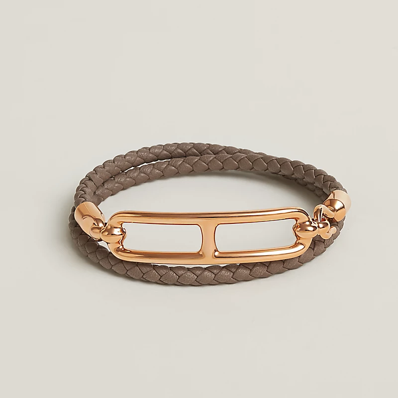 Hermès Roulis Double Circle Bracelet（Multiple colors available）