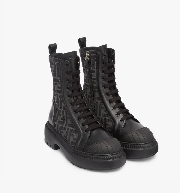 Domino Black leather motorcycle boots