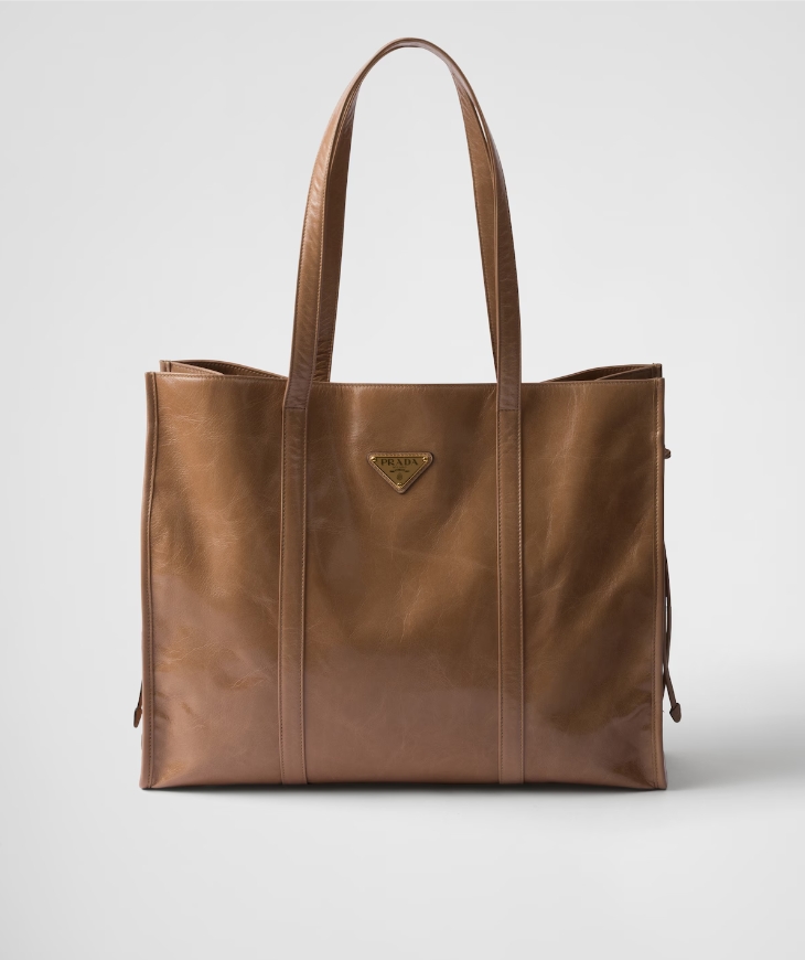 Large leather tote bag (available in multiple colors)