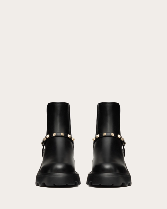 ROCKSTUD BEATLE BOOTS IN CALFSKIN