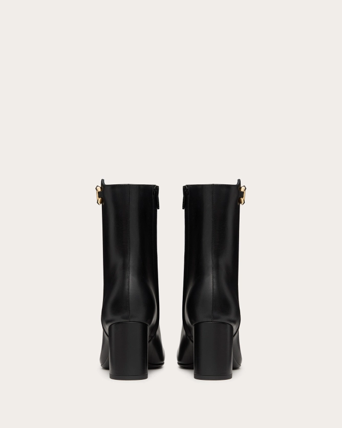 VLOGO CALFSKIN ANKLE BOOTS