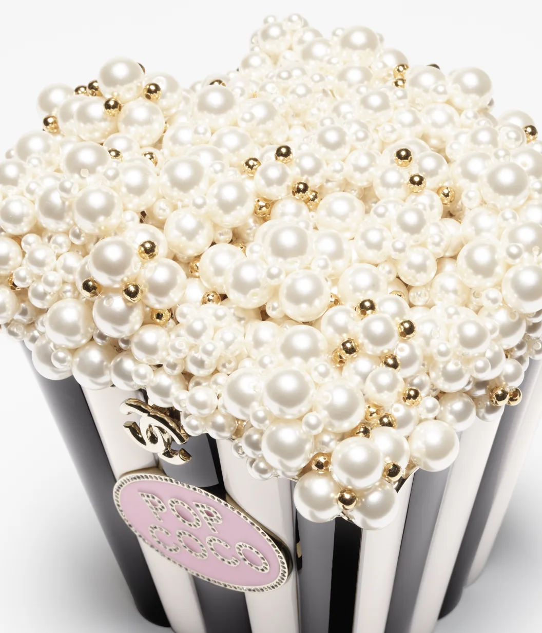 Popcorn-shaped hard evening bag