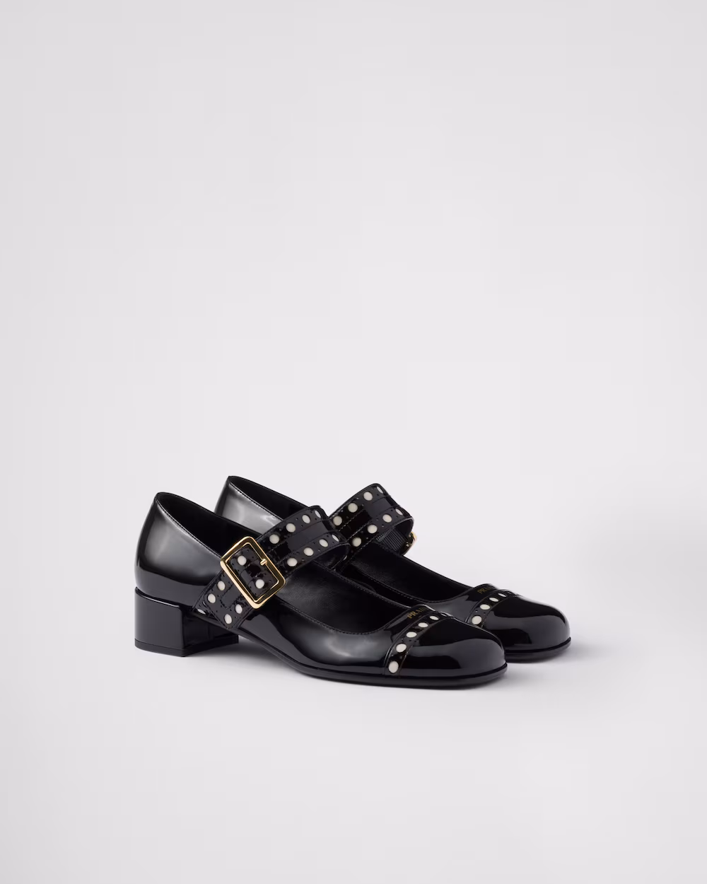 Prada patent leather Mary Jane pumps
