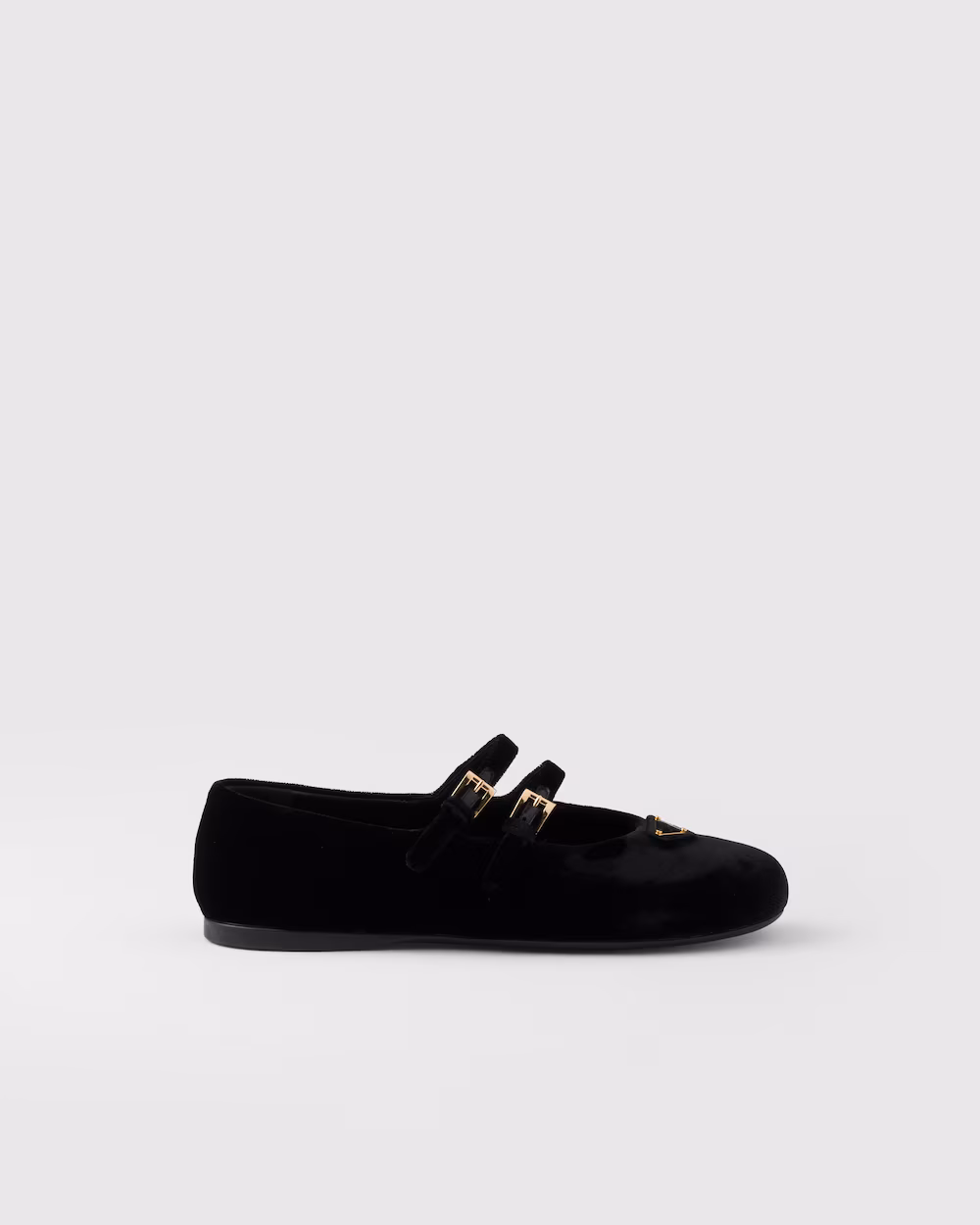 Prada Velvet Ballet Flats