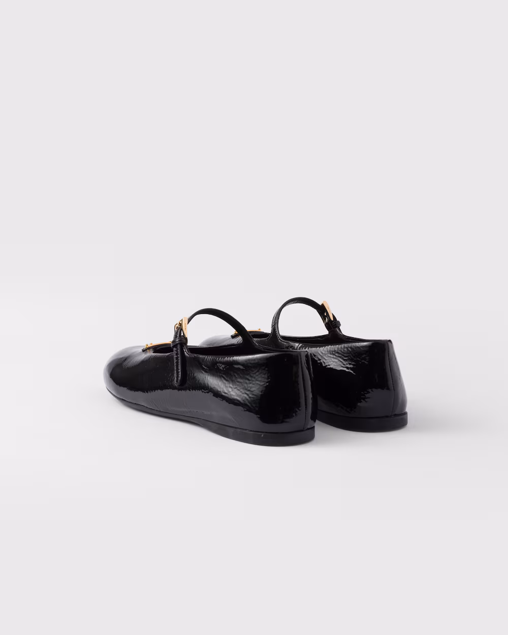 Prada Naplak patent leather ballet flats