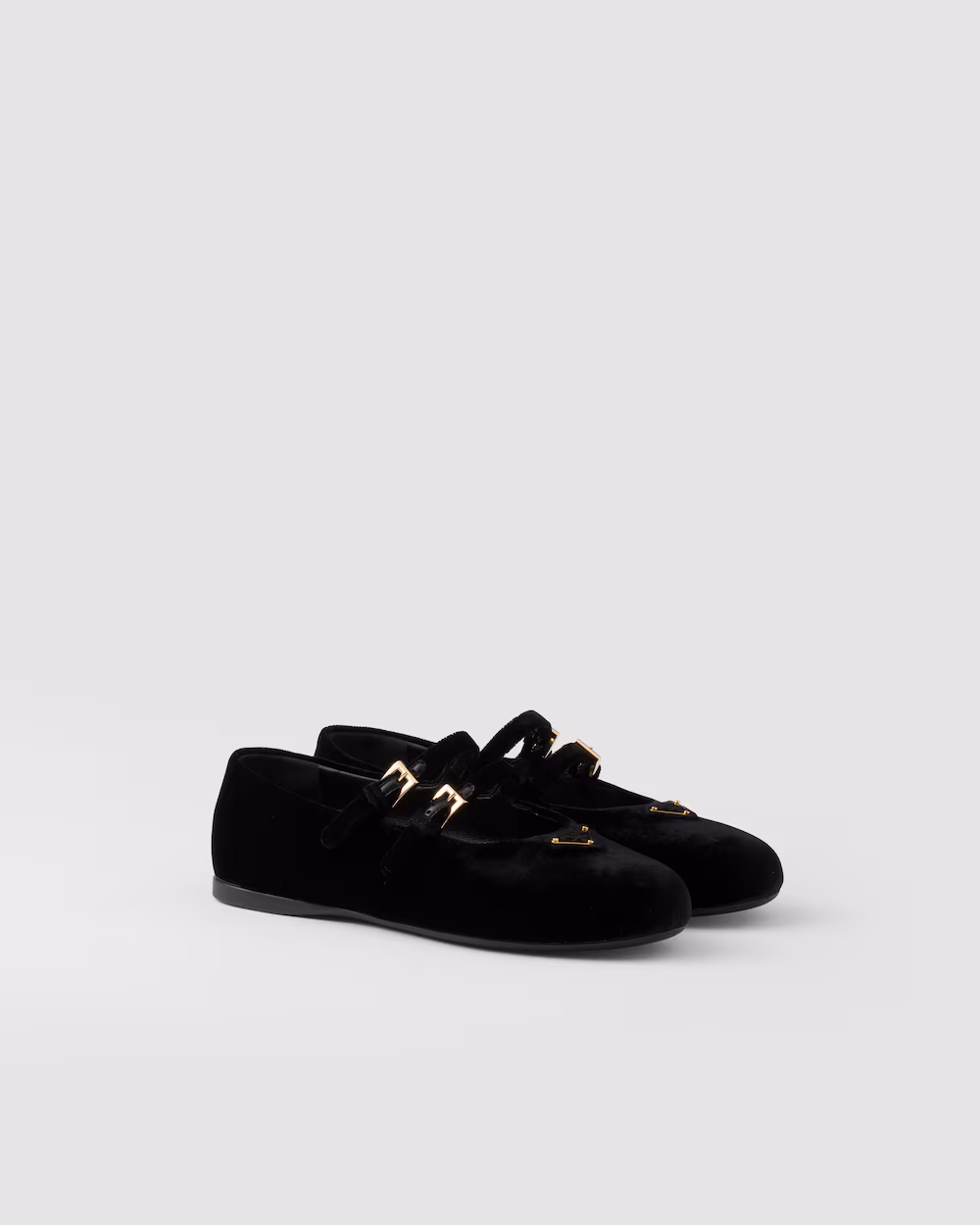 Prada Velvet Ballet Flats