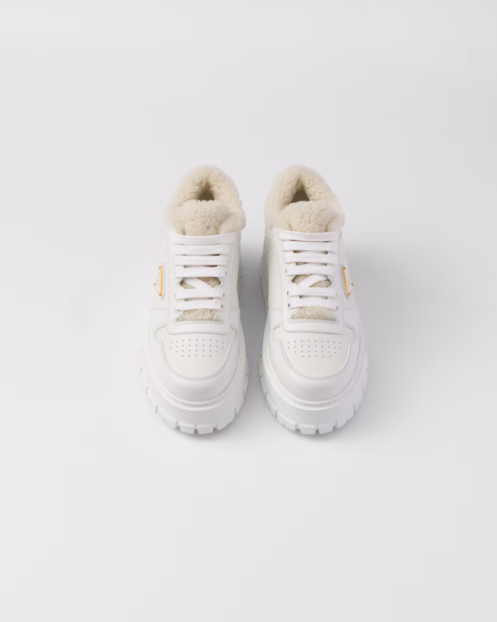 Prada leather sneakers