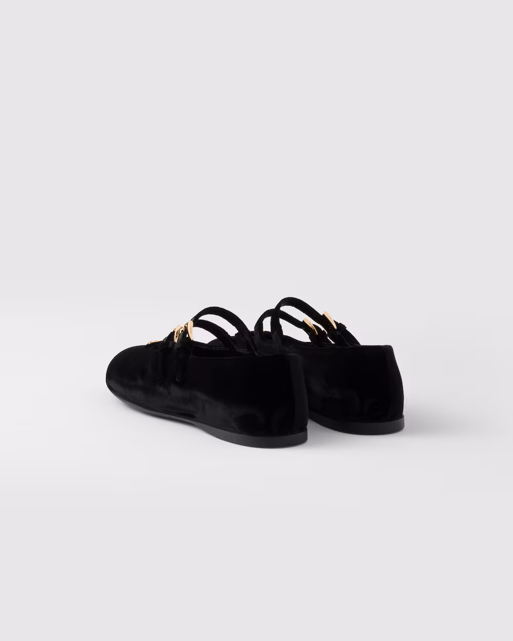 Prada Velvet Ballet Flats