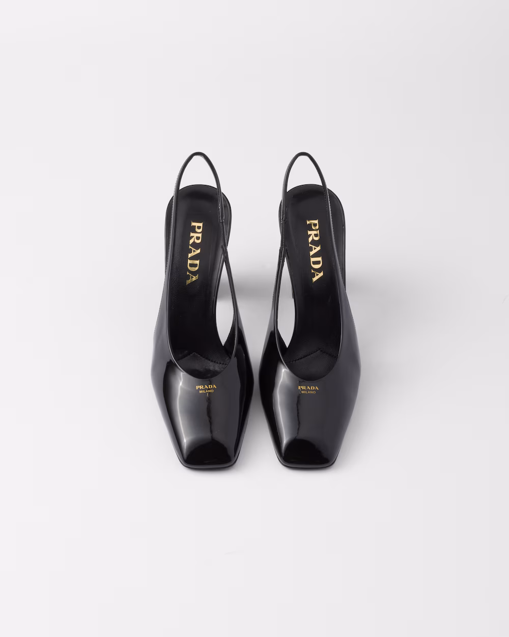 Prada patent leather high heels
