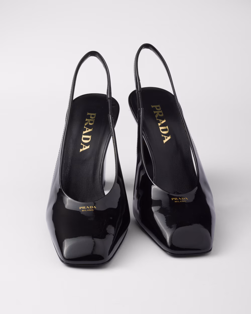 Prada patent leather high heels