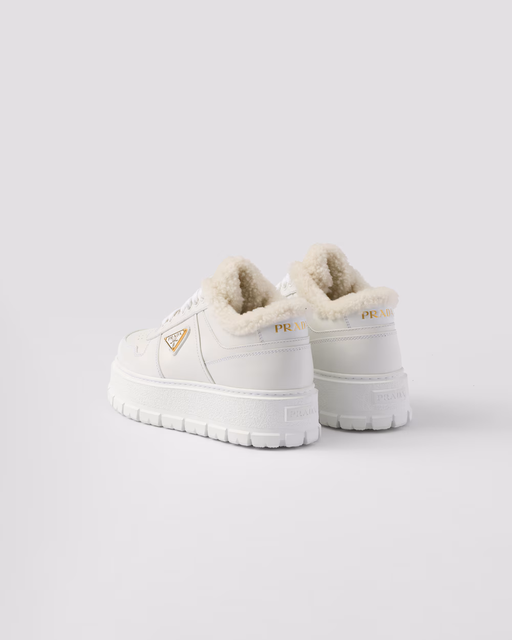 Prada leather sneakers