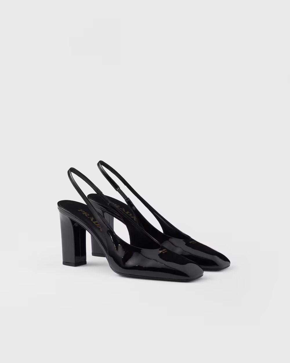Prada patent leather high heels