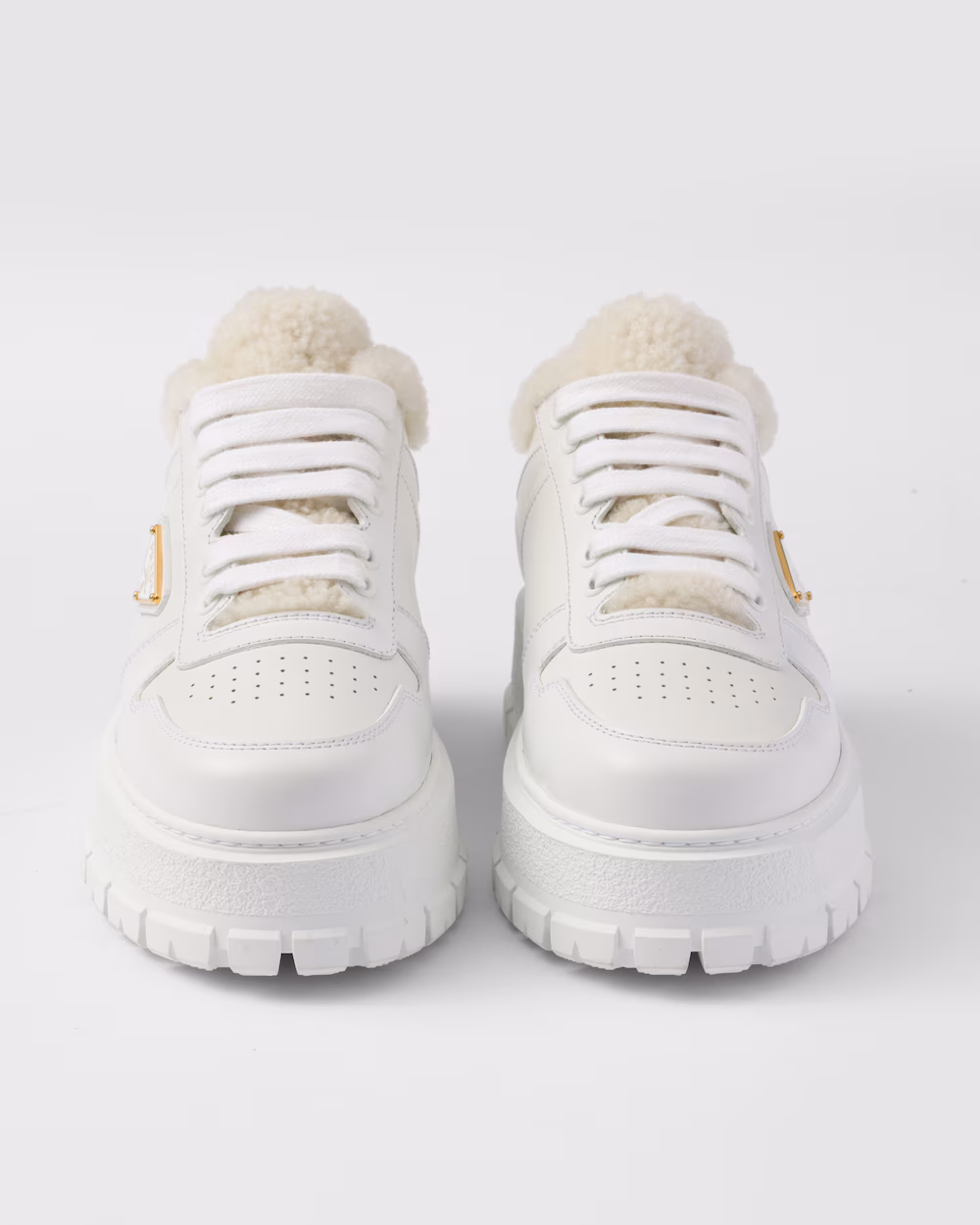 Prada leather sneakers