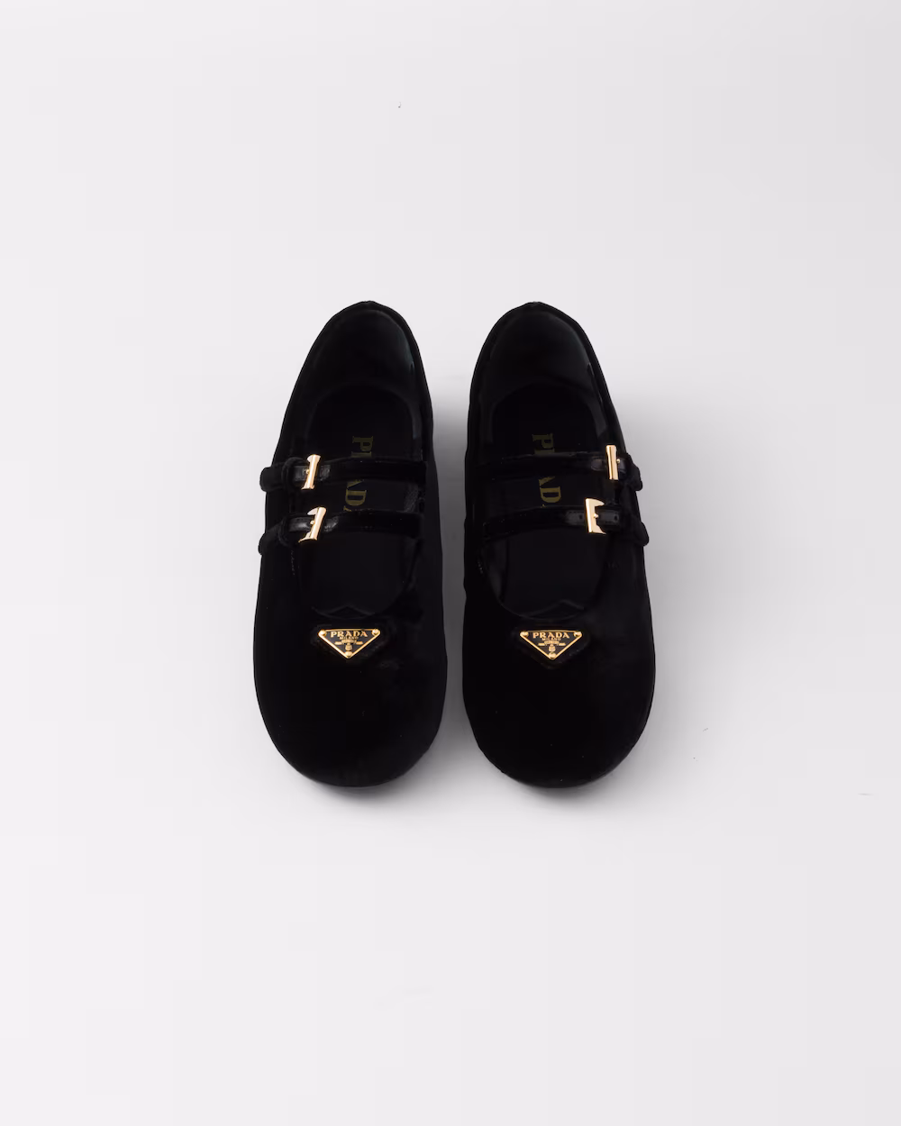 Prada Velvet Ballet Flats