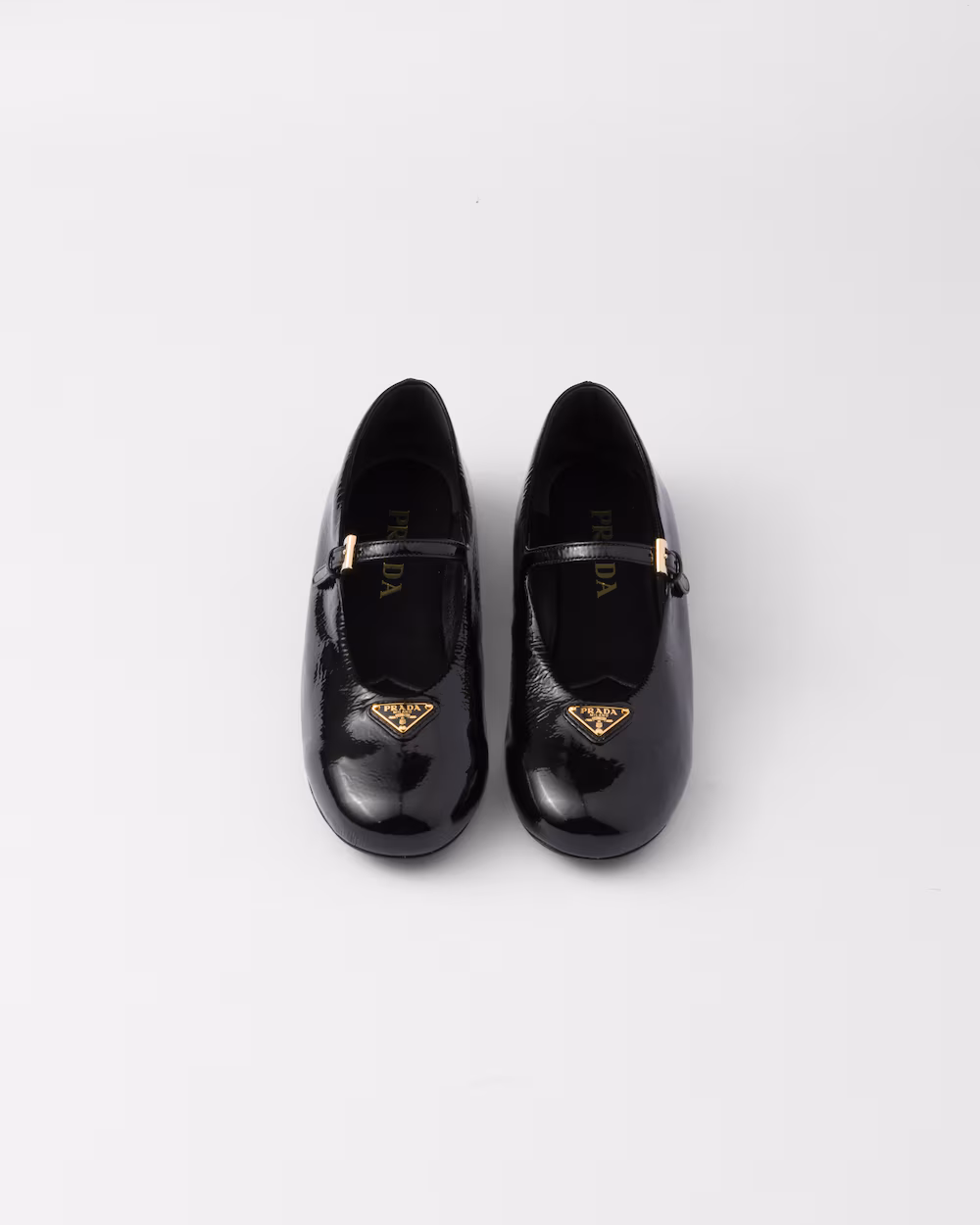 Prada Naplak patent leather ballet flats