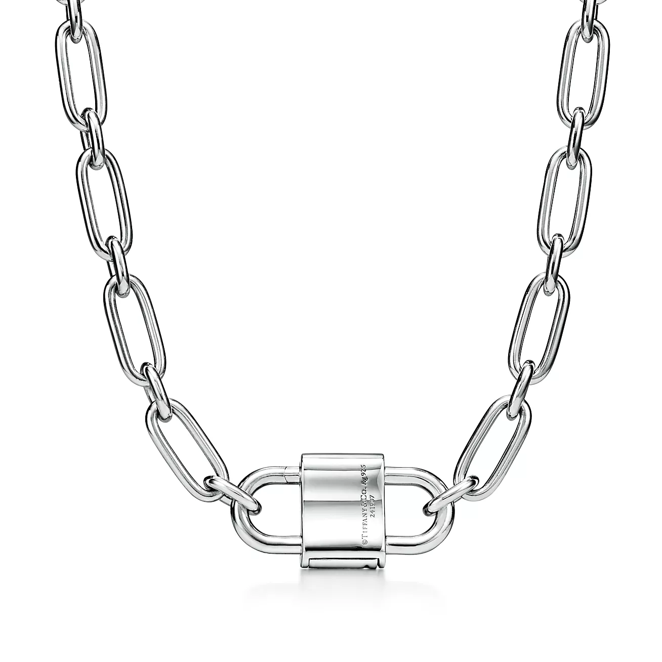 Tiffany Large Double Lock Necklace