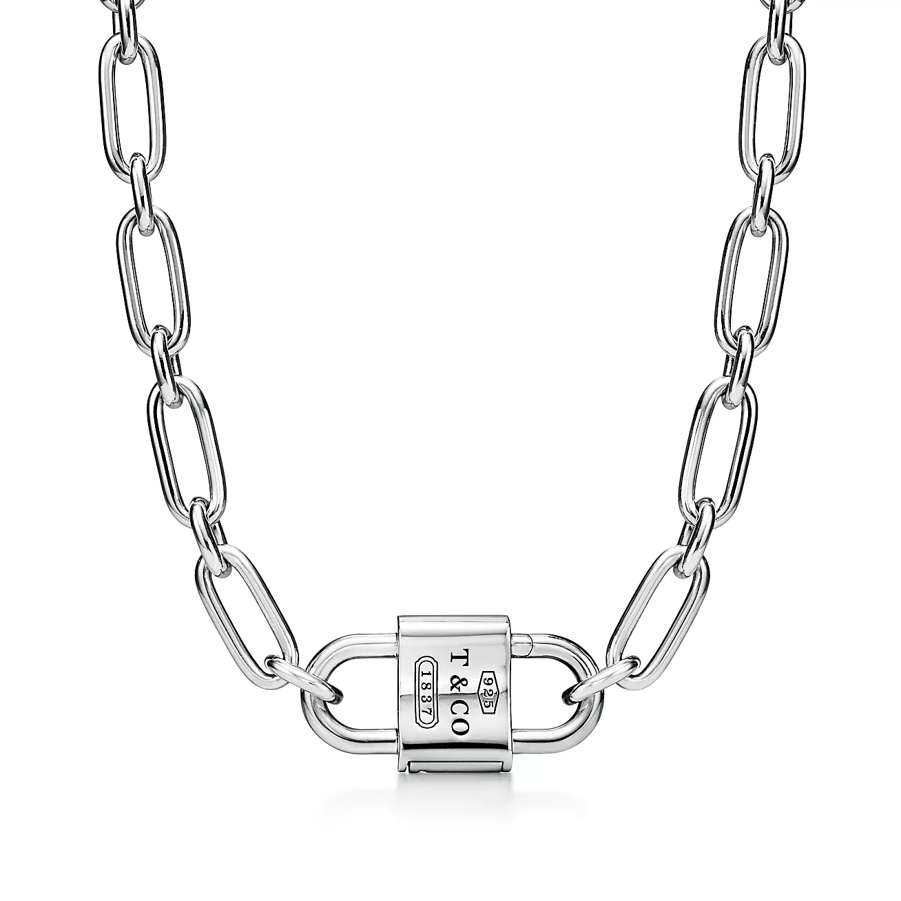 Tiffany Large Double Lock Necklace