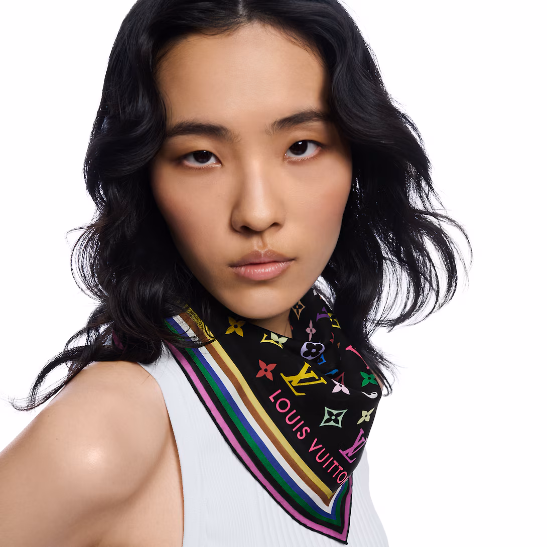 Louis Vuitton scarf LV x TM 55 square scarf