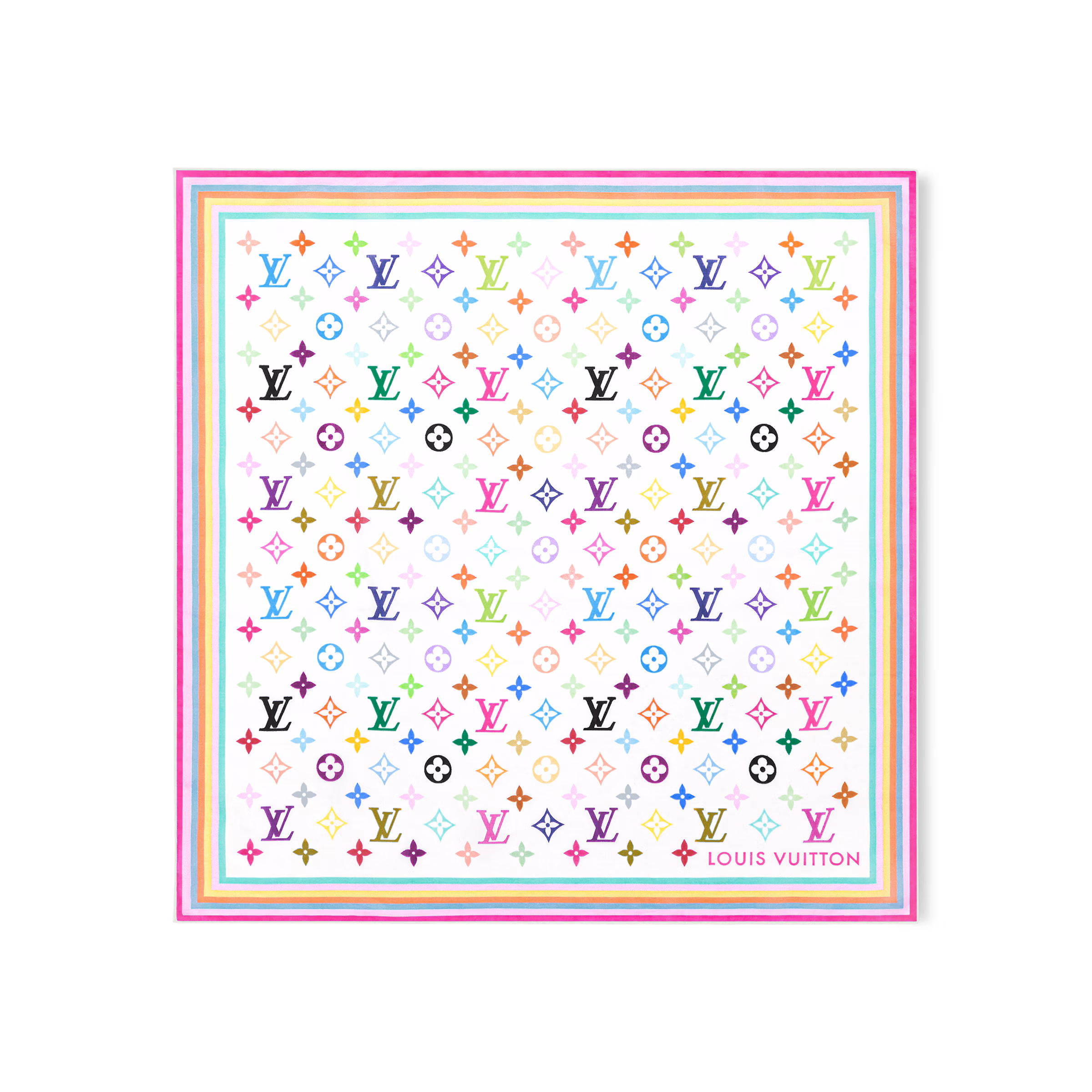 Louis Vuitton scarf LV x TM 55 square scarf