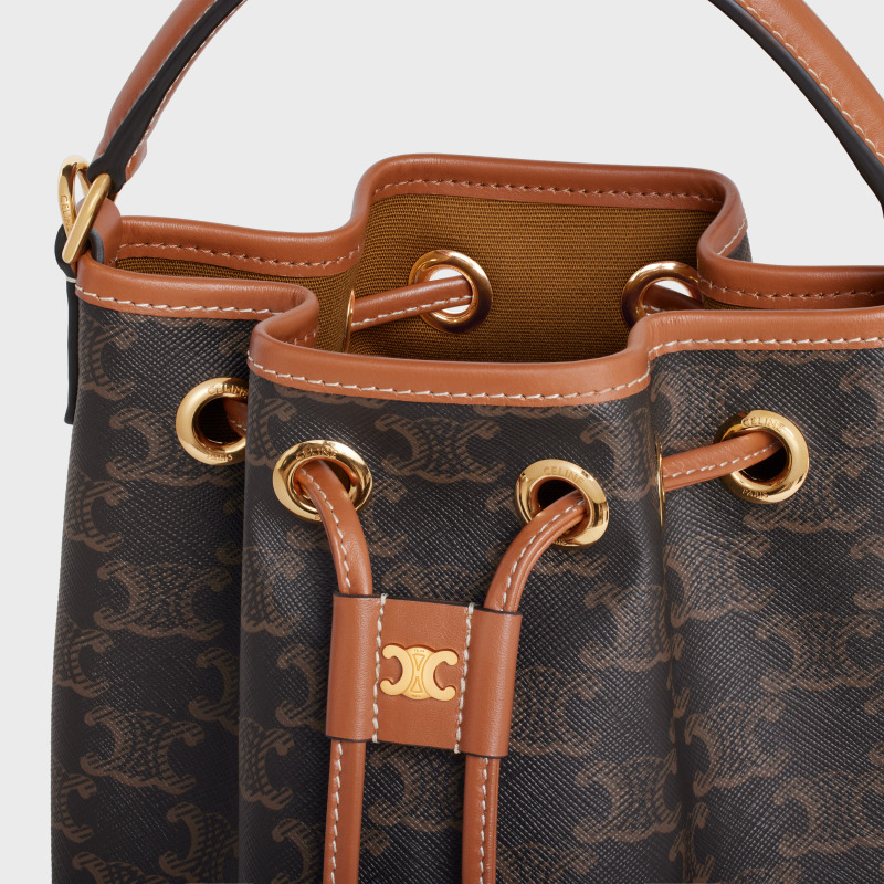 CELINE bags TEEN CLARA logo printed cow leather handbag