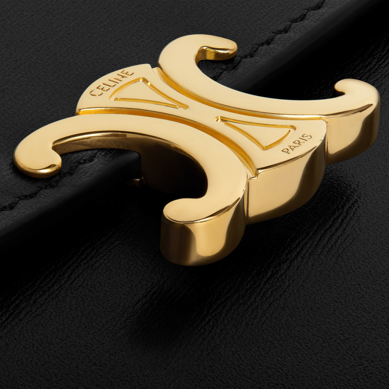 CELINE WALLET TRIOMPHE LARGE GLOSSY NUFFEEL WALLET