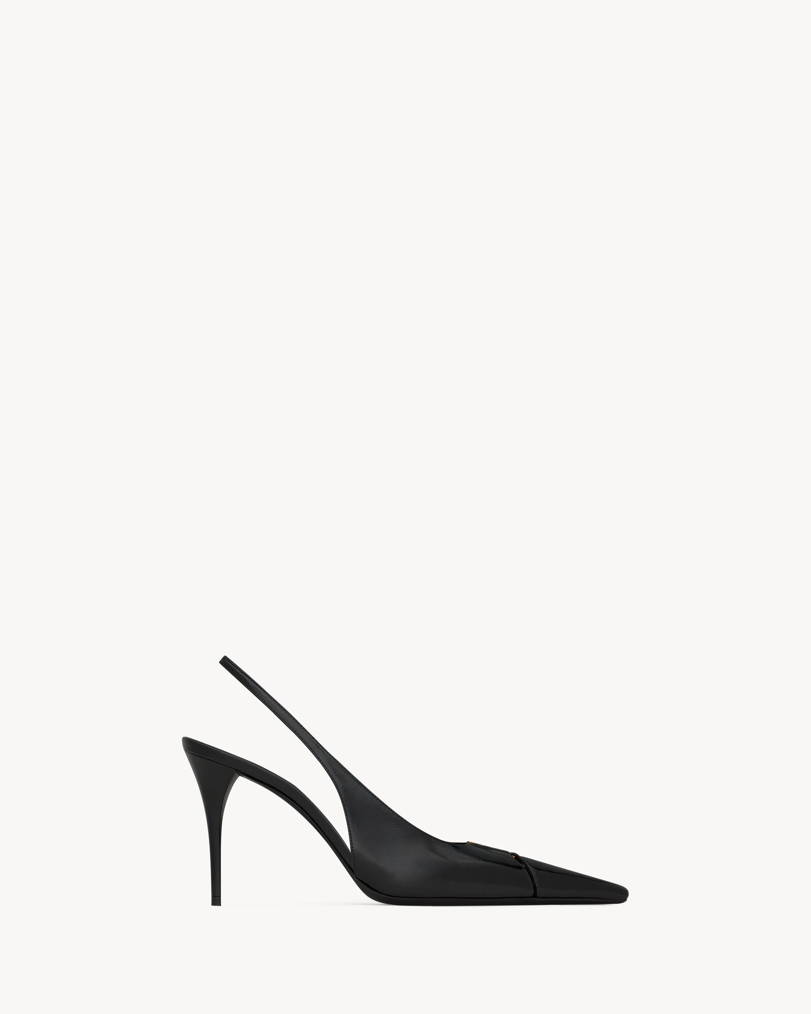 (Discount) Yves Saint Laurent Babylon Bretuil Smooth Leather Slingback Pumps