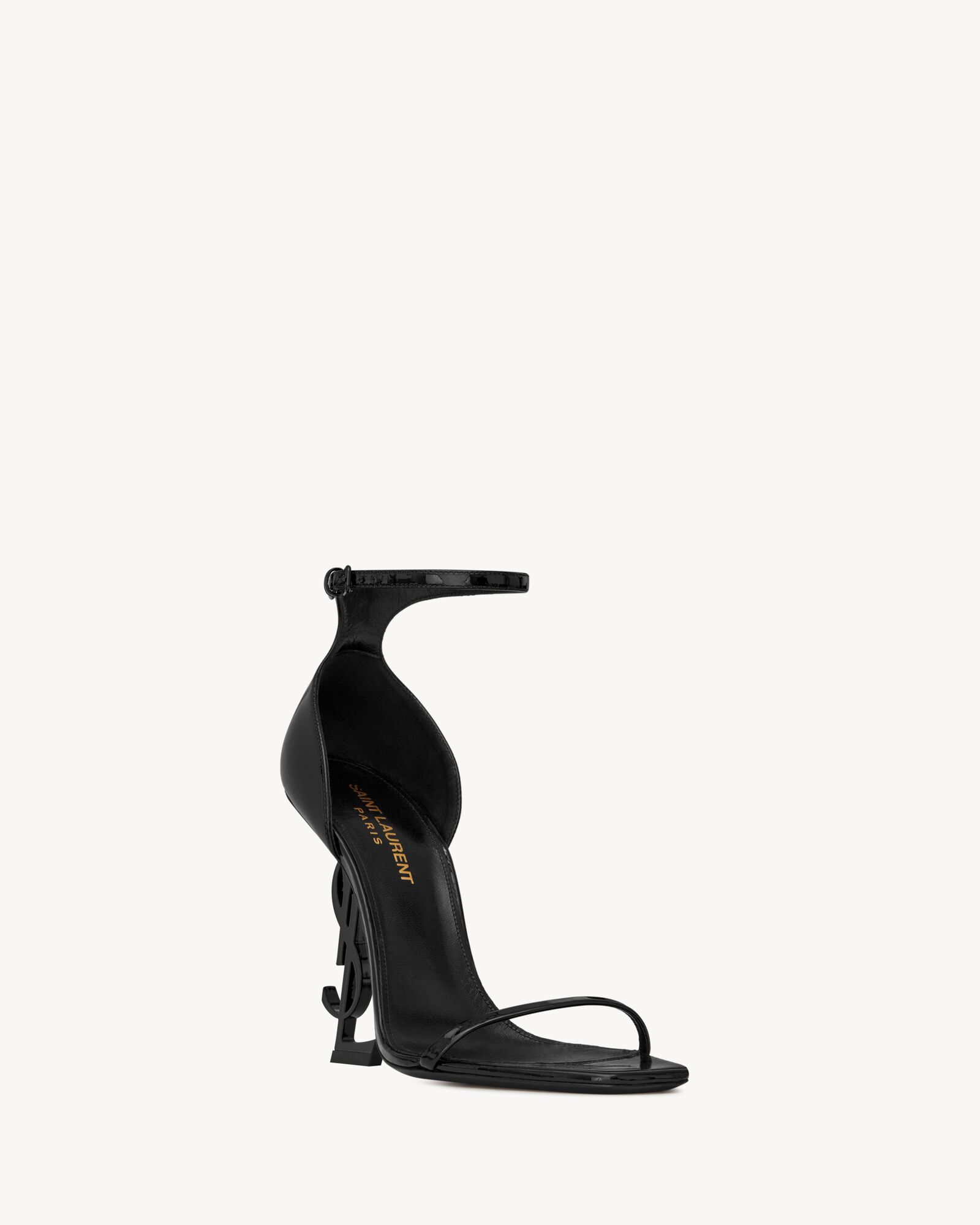 (Discount) Saint Laurent OPYUM patent leather sandals