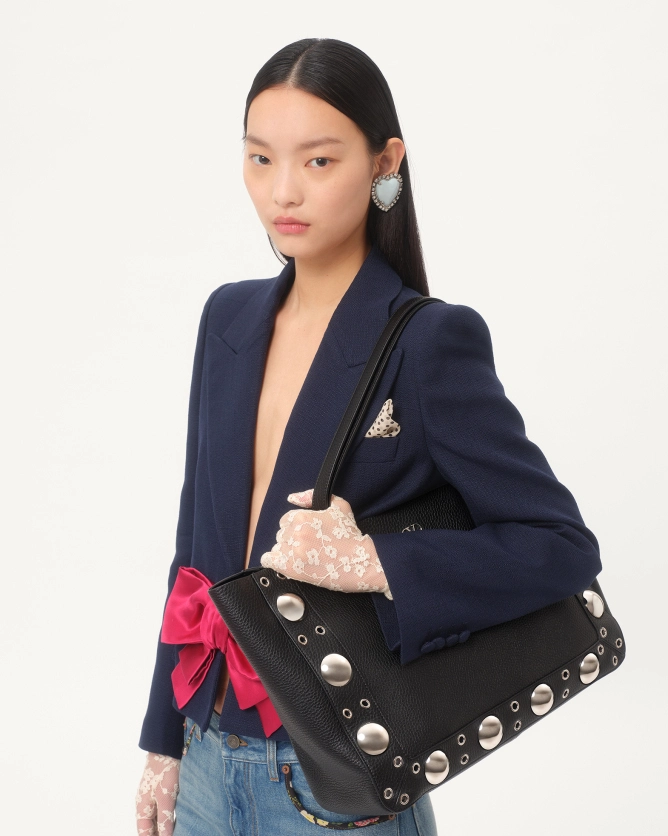 Valentino Bags NELLCÔTE Medium Grained Calfskin Handbag