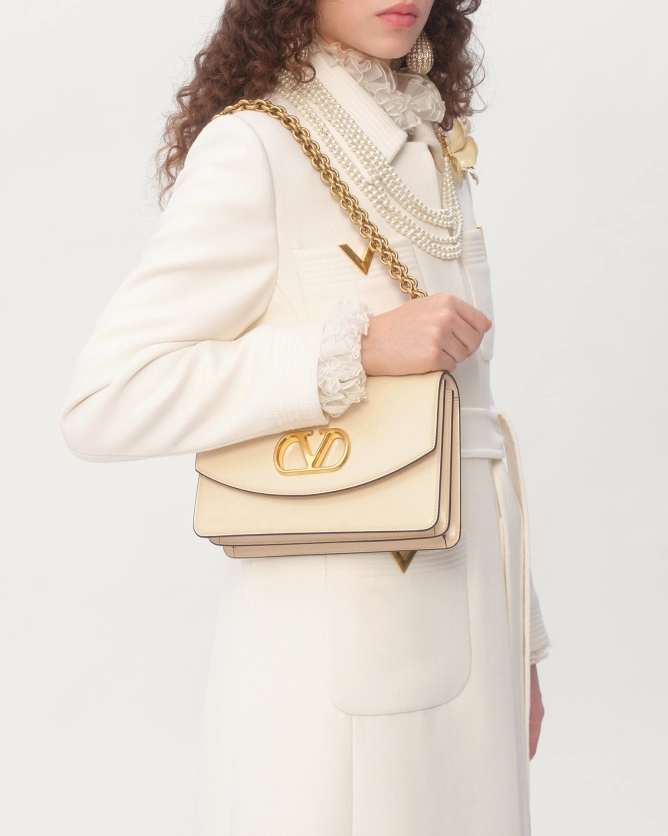 Valentino Bags VAIN Shiny Small and Large Calfskin Handbags