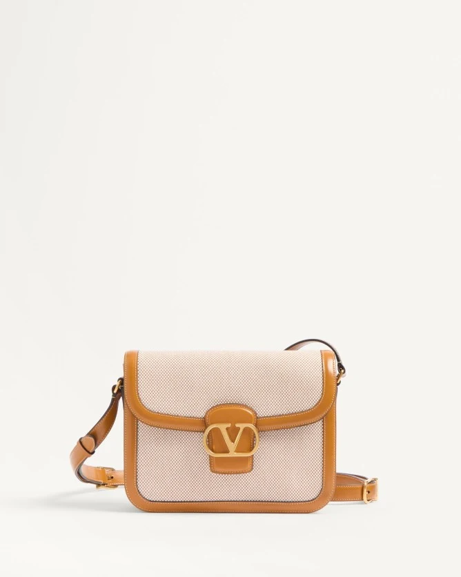 Valentino Bags 9TO5 Canvas Leather Handbag