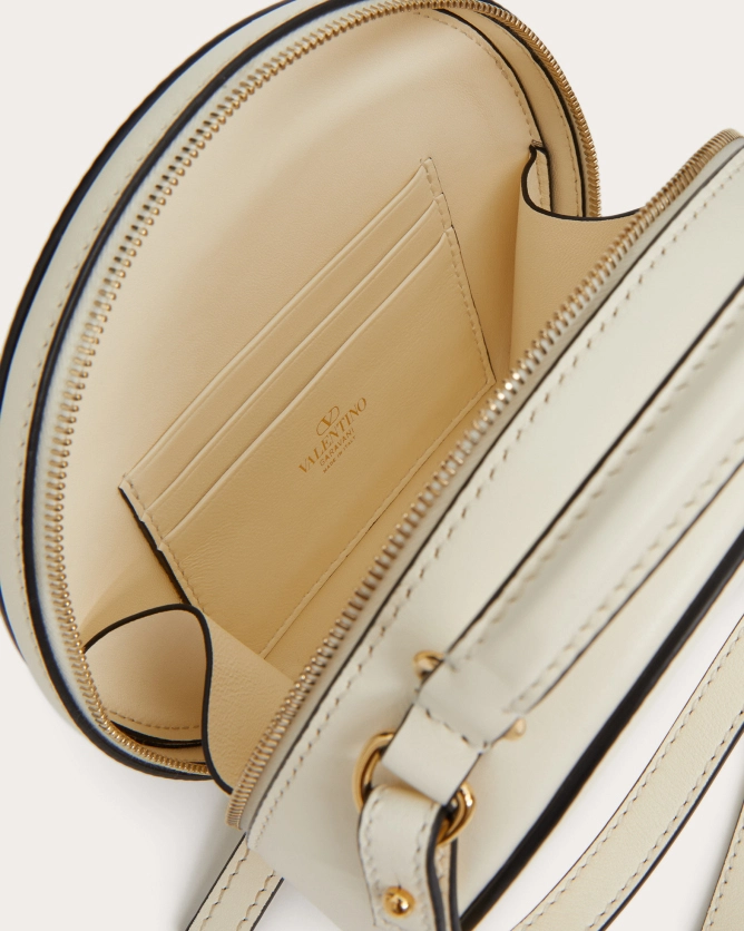 (Special Offer)(Black, White)Valentino Bags VLOGO SIGNATURE Mini Calfskin Handbag