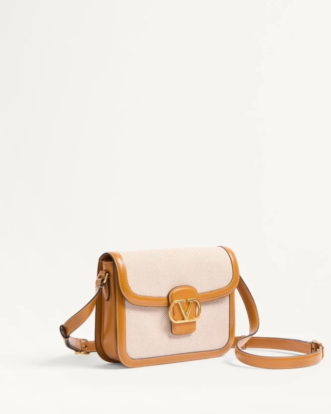 Valentino Bags 9TO5 Canvas Leather Handbag