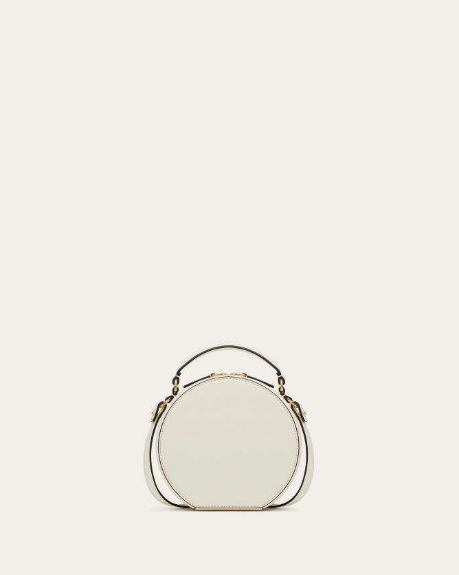 (Special Offer)(Black, White)Valentino Bags VLOGO SIGNATURE Mini Calfskin Handbag