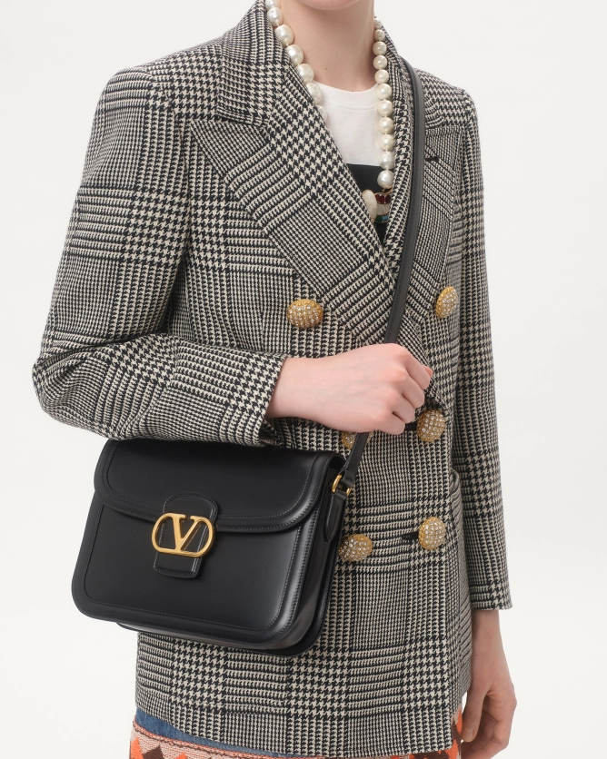 (Special Offer)Valentino Bags 9TO5 Smooth Calfskin Handbag