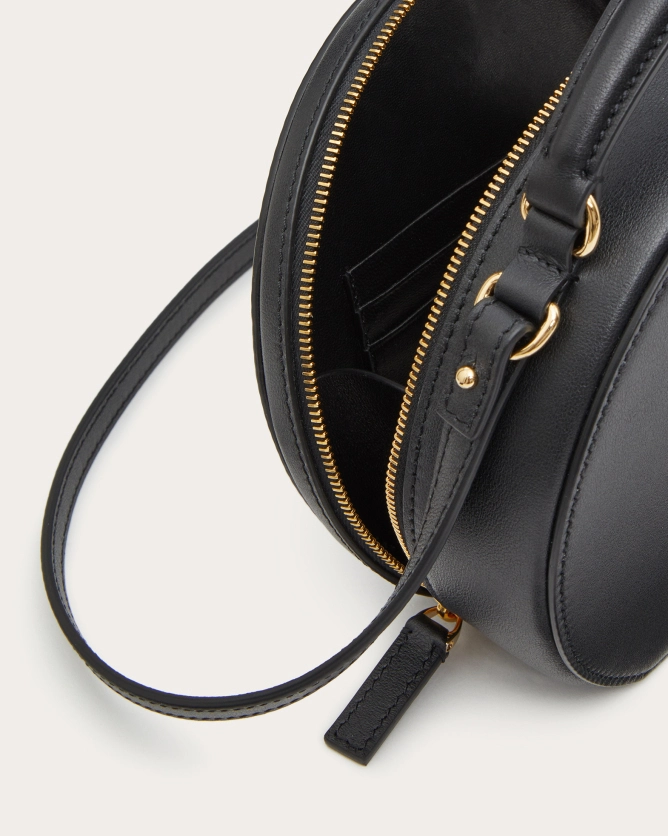 (Special Offer)(Black, White)Valentino Bags VLOGO SIGNATURE Mini Calfskin Handbag