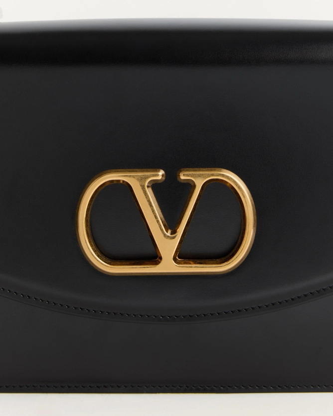 (Special Offer)Valentino Bags VAIN Shiny Calfskin Handbag（Large, small）