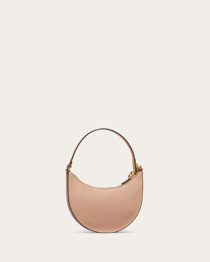 (Special Offer)VALENTINO BAGS VLOGO SIGNATURE MINI GRAIN CALFSKIN HOBO BAG