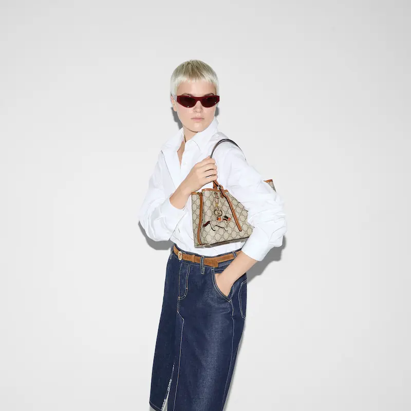 (Special Offer)Gucci GG Emblem series medium and large tote bags