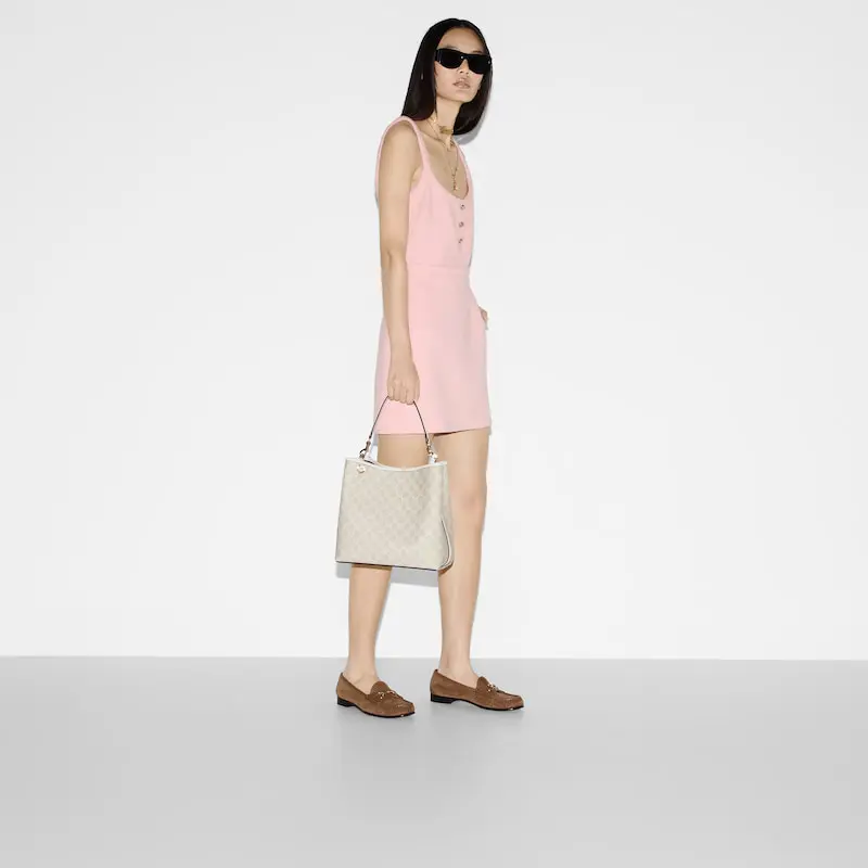 Gucci GG Emblem Medium Bucket Bag