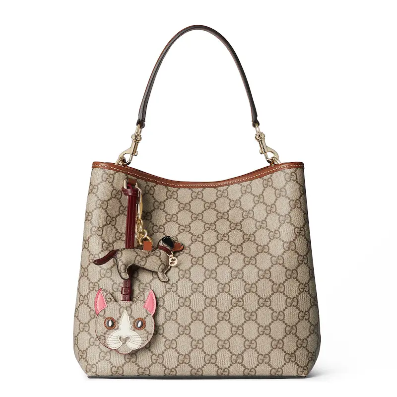 Gucci GG Emblem Medium Bucket Bag