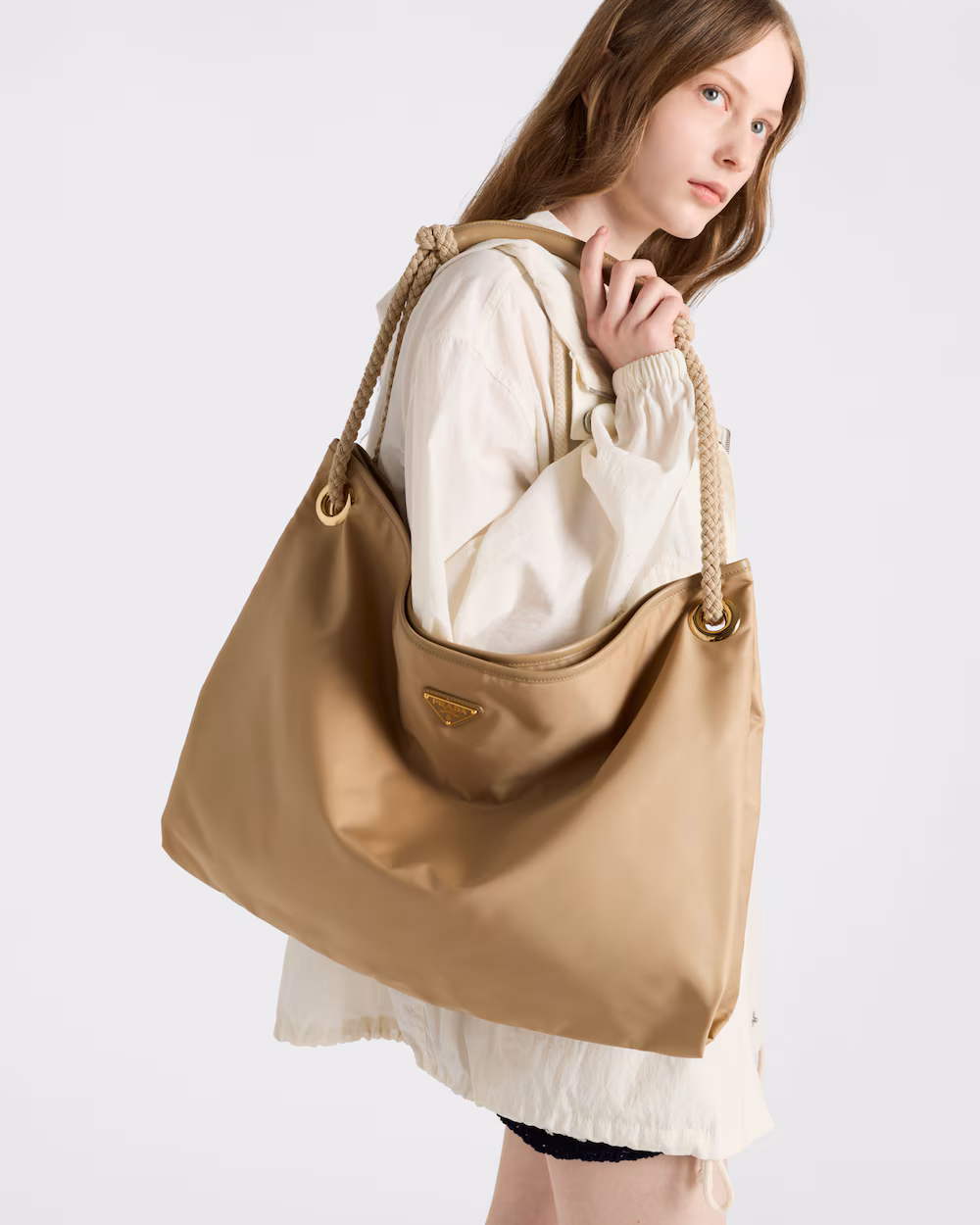 Prada Mariner Large Re-Nylon Shoulder Bag