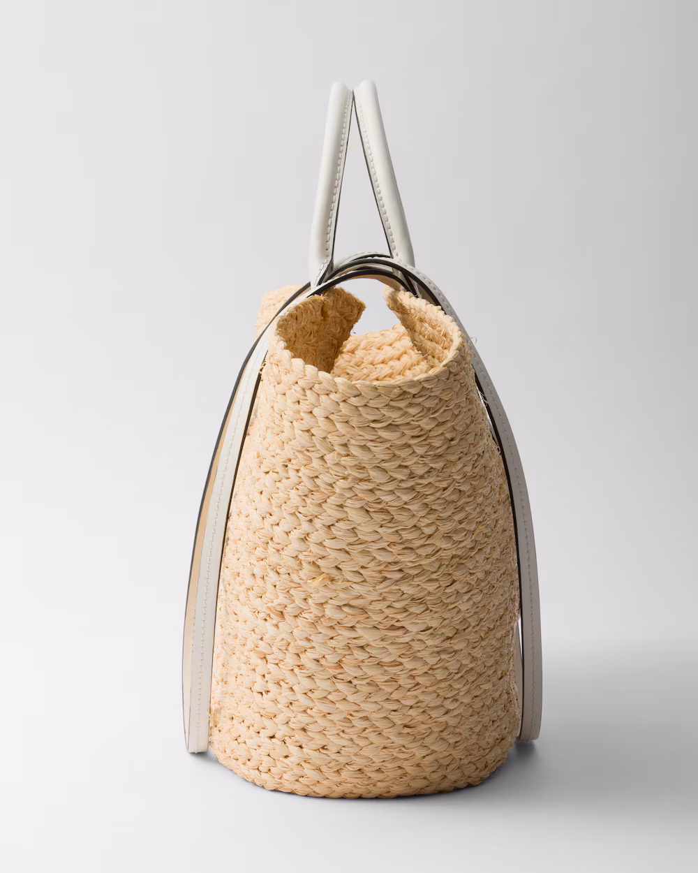 (Special Offer)Prada Bags Large Raffia and Leather Shopper