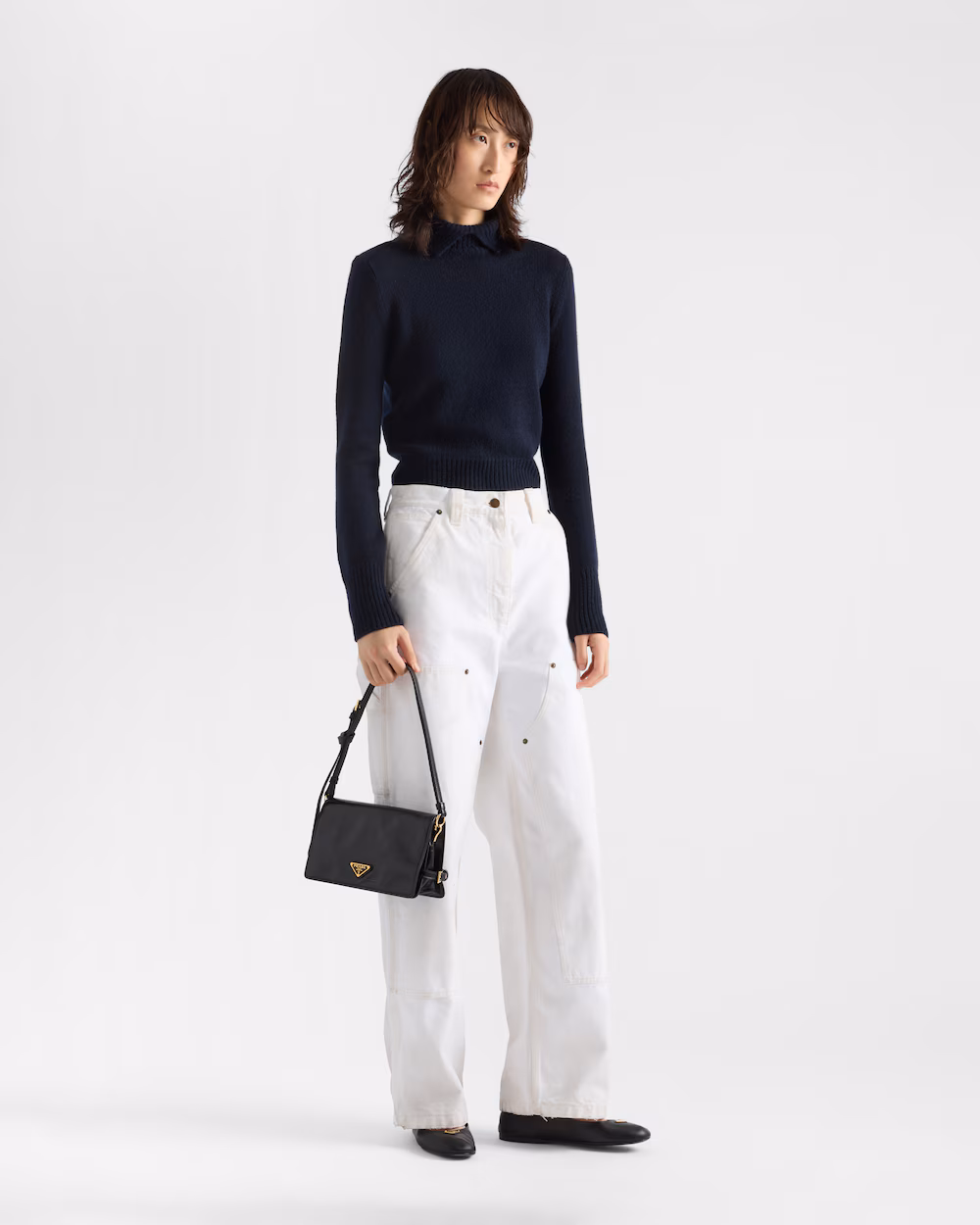 Prada leather shoulder bag