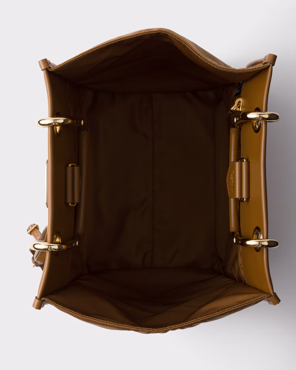 Prada Bags Re-Nylon Recycled Nylon and Leather Medium Tote Bag