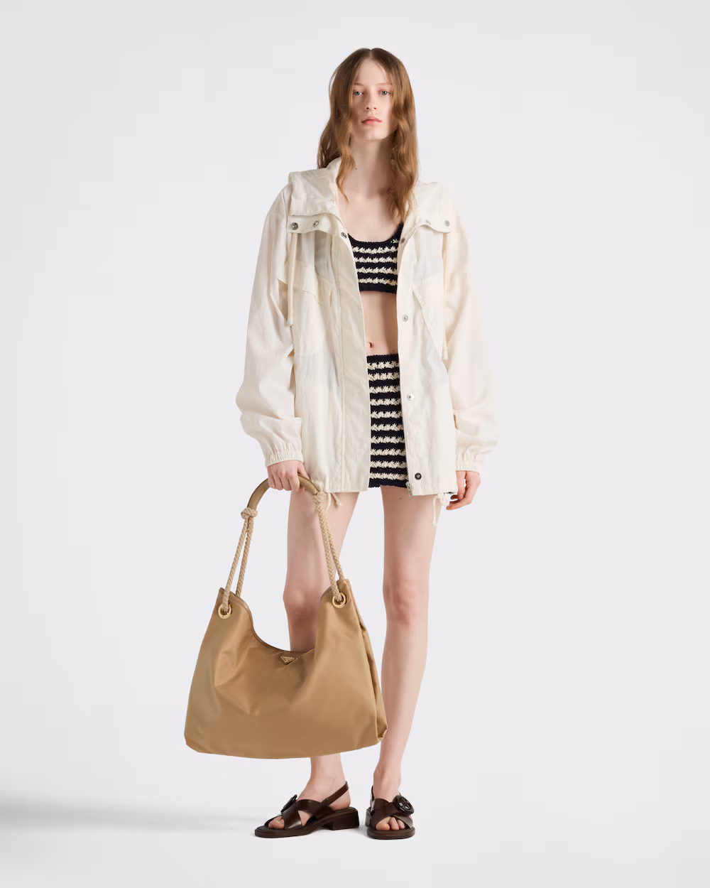 Prada Mariner Large Re-Nylon Shoulder Bag